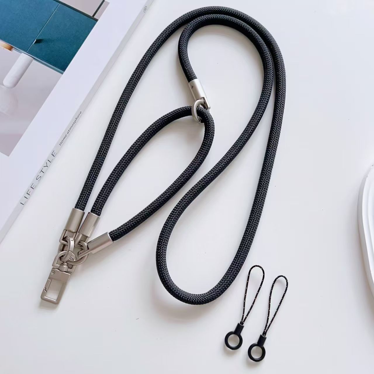 Crossbody Lanyard Neck Strap Case - สายคล้องโทรศัพท์แบบไขว้ สายคล้องคอ สายคล้องไหล่ สายคล้องข้อมือ สายคล้องโทรศัพท์แบบถอดได้ อุปกรณ์เสริมโทรศัพท์