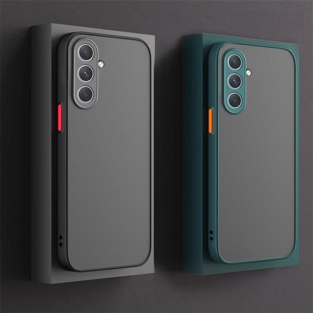 Matte Hard Pc Back Case - Luxury Matte Samung A15 A05 A05sกรณีขอบซิลิโคนHard
