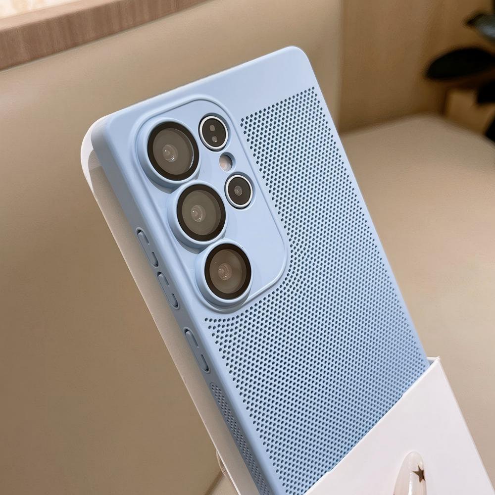 Heat Dissipation Mesh Breathable Case - เคสโทรศัพท์แบบตาข่ายบาง ระบายอากาศได้ดี ป้องกันความร้อน สำหรับ Samsung S26