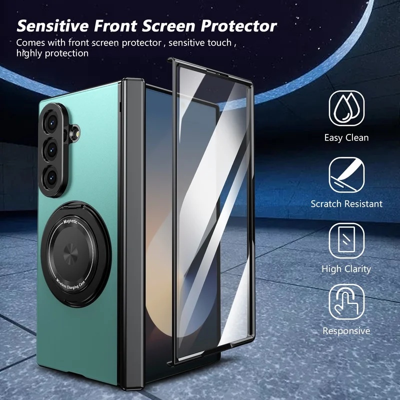 Screen Protectors - ลักซ์ชัวรี 360 ° เคสโทรศัพท์แบบหมุนได้สำหรับ Samsung Galaxy