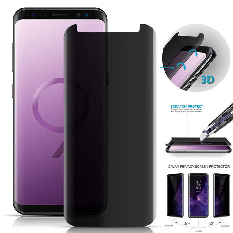 Anti Spy Privacy Glass Case - กระจกนิรภัยแบบกันรอยขีดข่วน ป้องกันการมองเห็น สำหรับ Samsung Galaxy S8