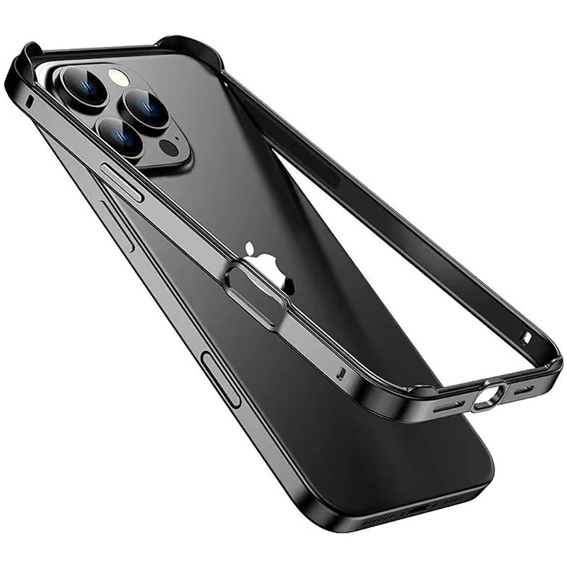 Metal Bumper Aluminum Frame Case - กรอบอลูมิเนียมกันชนโลหะสําหรับIPhone 16 15 14 13 12