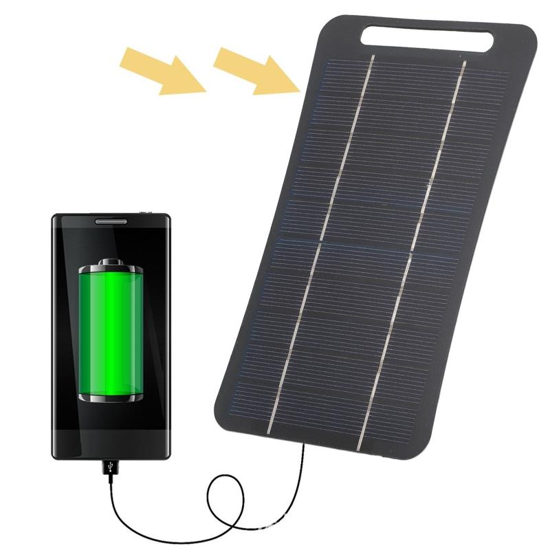 Power Banks - เครื่องชาร์จพลังงานแสงอาทิตย์ 2W แบบพกพา พร้อมพอร์ต USB-C ชาร์จเร็ว