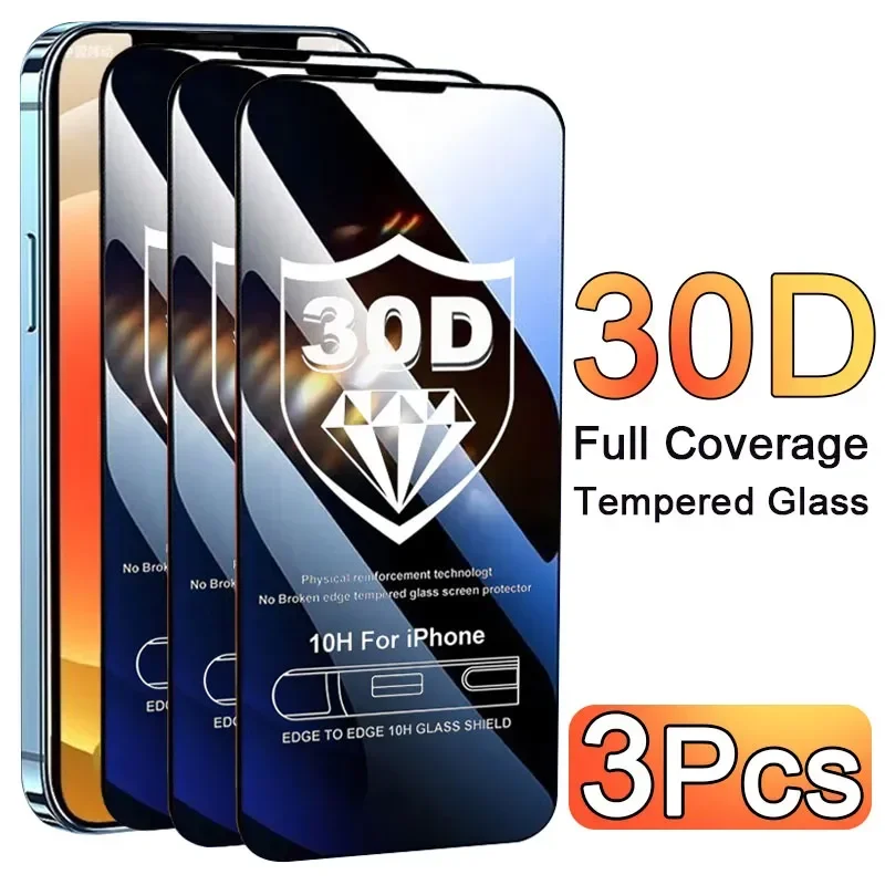 Screen Protectors - เคสโทรศัพท์พร้อมแผ่นกันรอยกระจก 3 ชิ้น สำหรับ iPhone 17