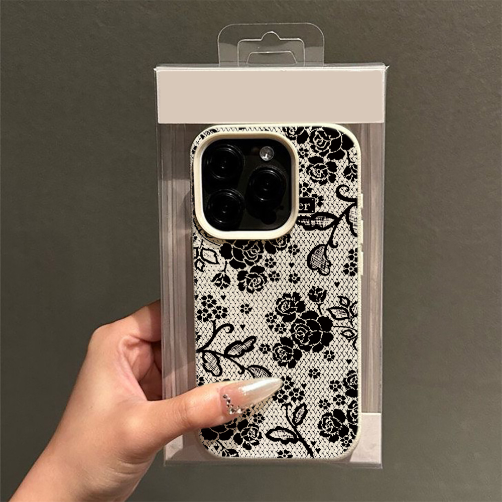 เคสโทรศัพท์ลายดอกกุหลาบลูกไม้ส - Vintage Floral Pattern Soft Case บทวิจารณ์และราคา