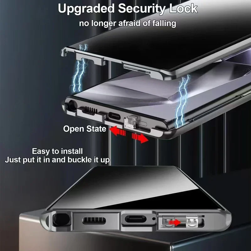 เคสโทรศัพท์โลหะกระจกสองด้านสํา - Anti Spy Privacy Glass Case บทวิจารณ์และราคา