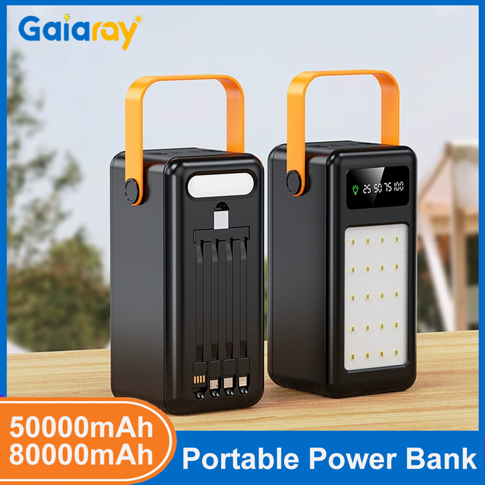แบตเตอรี่สำรองพกพา 50000mAh 80 - Power Banks บทวิจารณ์และราคา