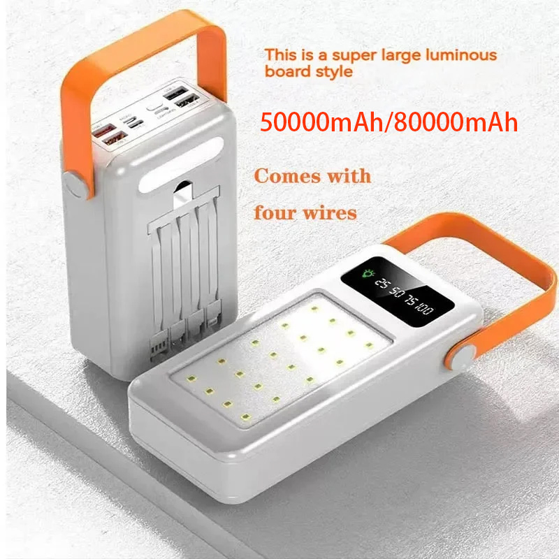 แบตเตอรี่สำรองพกพา 50000mAh 80 - Power Banks บทวิจารณ์และราคา