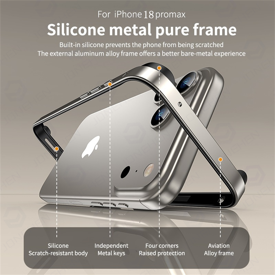 เคสโลหะอะลูมิเนียมพร้อมกรอบซิล - Metal Bumper Aluminum Frame Case บทวิจารณ์และราคา