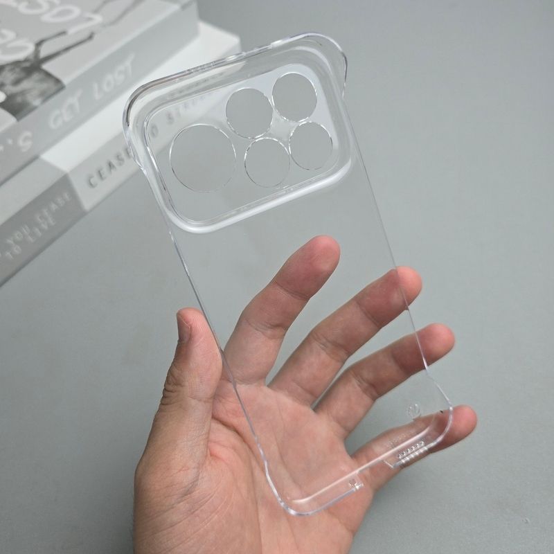 เคสโทรศัพท์พลาสติกแข็งแบบใสบาง - Ultra Thin Frameless Phone Cover บทวิจารณ์และราคา
