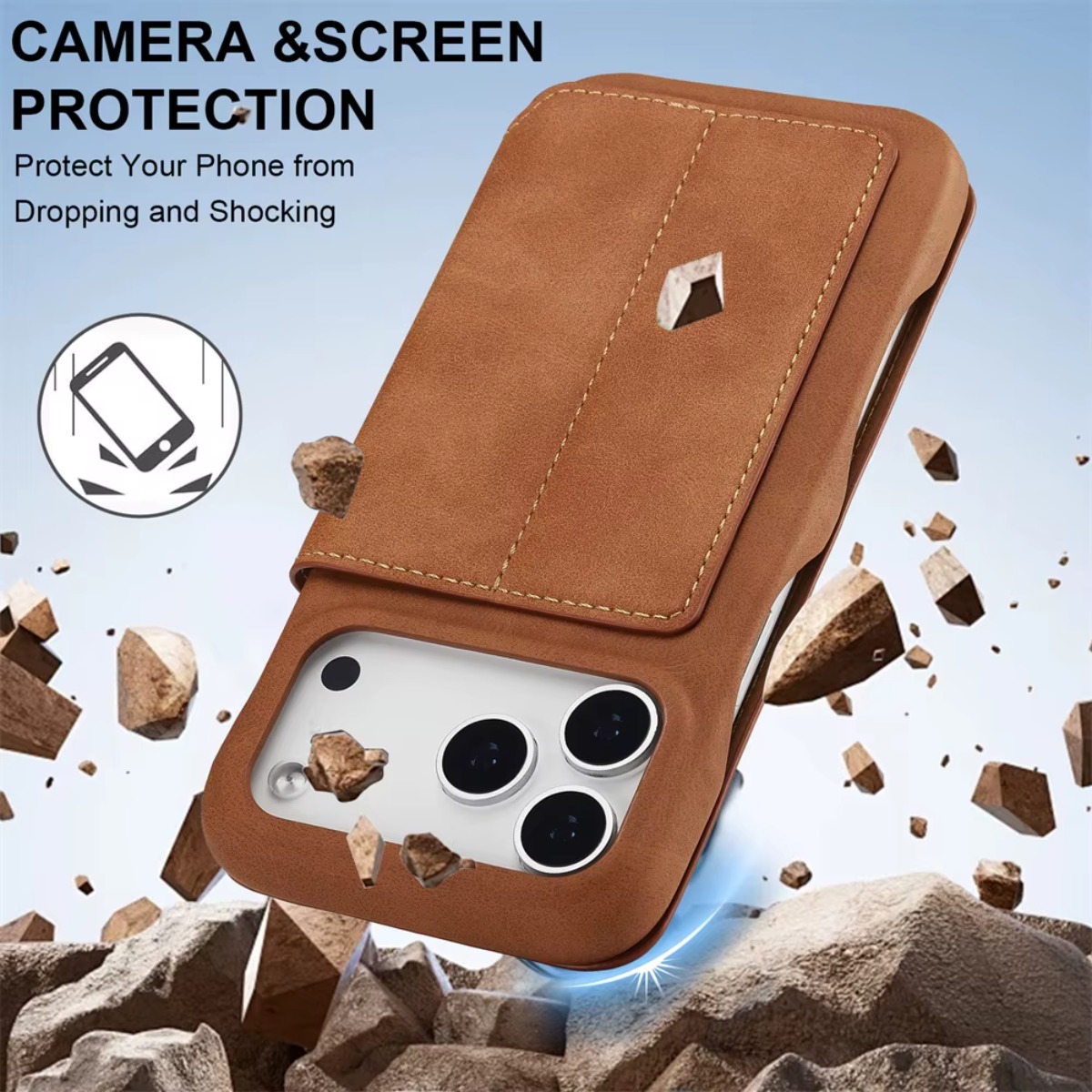 เคสโทรศัพท์แบบกระเป๋าหนังพับแม - Leather Wallet Card Holder Phone Cover บทวิจารณ์และราคา
