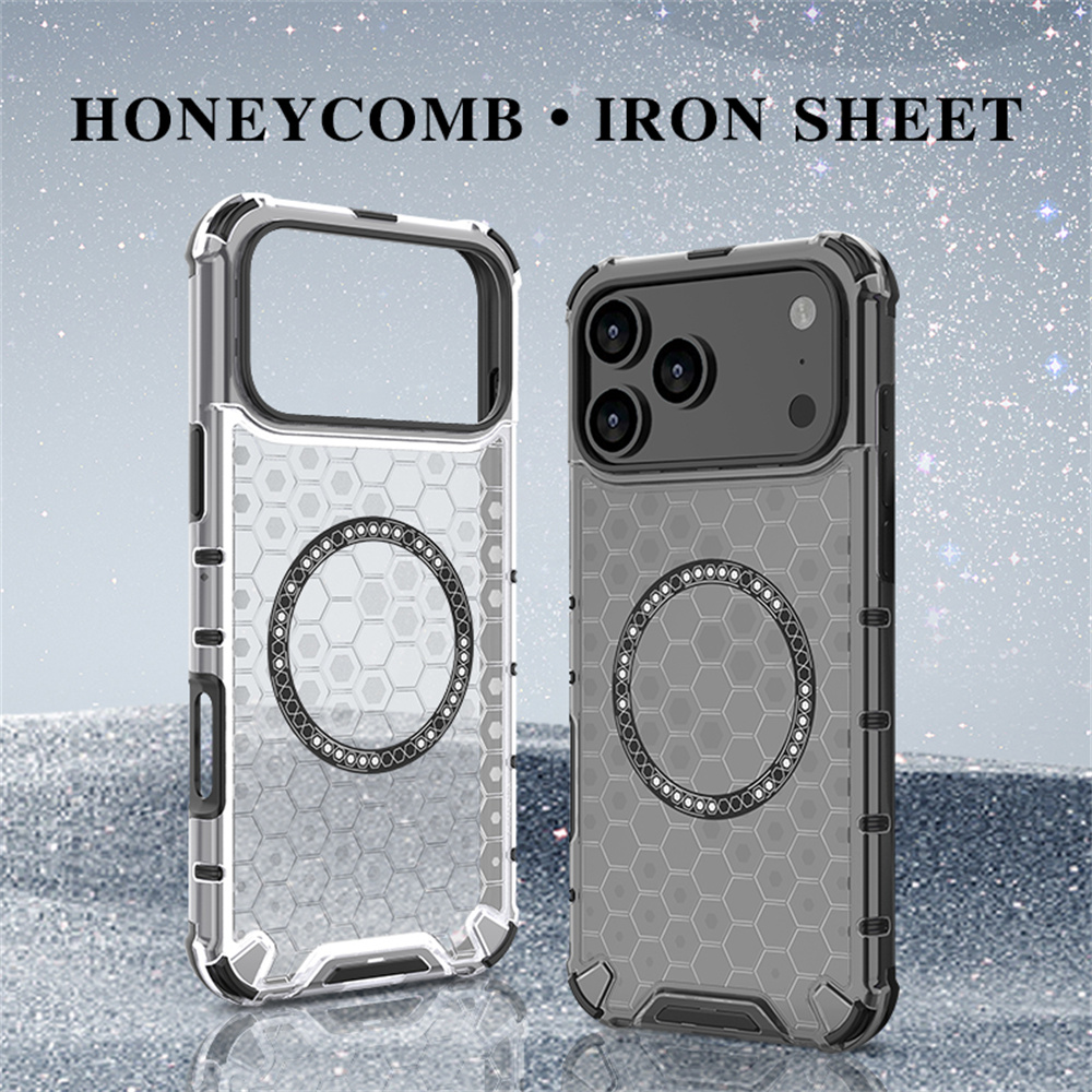 Luxury Clearเกราะรังผึ้งแม่เหล - Clear Shockproof Bumper Case บทวิจารณ์และราคา